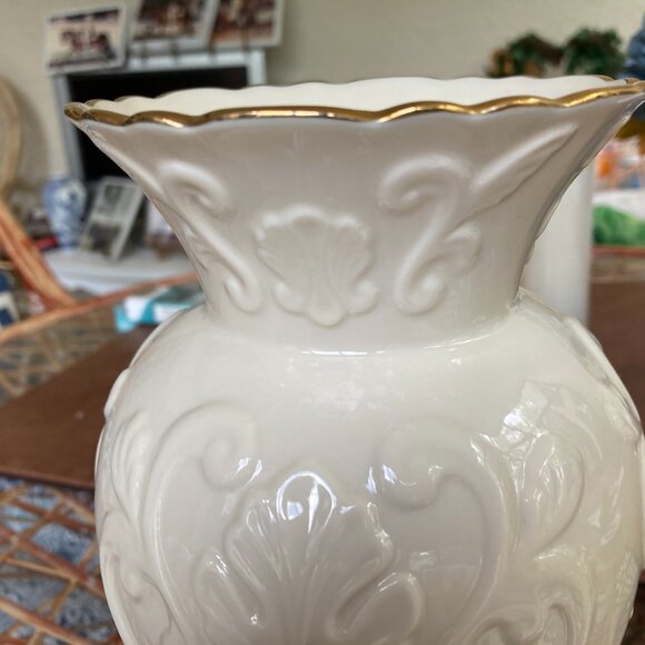 Vintage Lenox Vase GEORGIAN 24K GOLD TRIM 10" USA FLAWLESS. - Picture 5 of 8